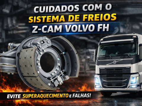 Sistema de freios Z-cam Volvo FH / Ilustração com IA